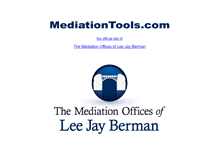 Tablet Screenshot of mediationtools.com